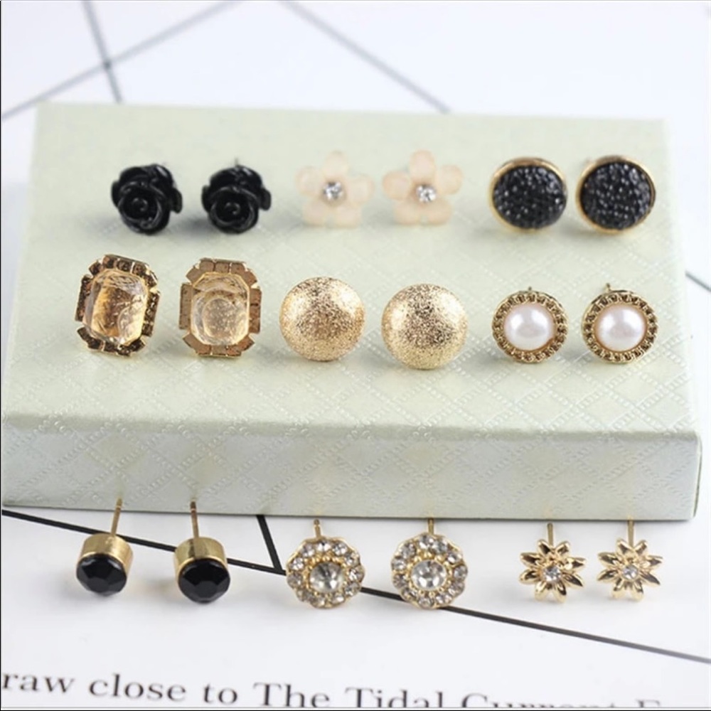 NEW 9 pairs /set earrings - Picture 2 of 2